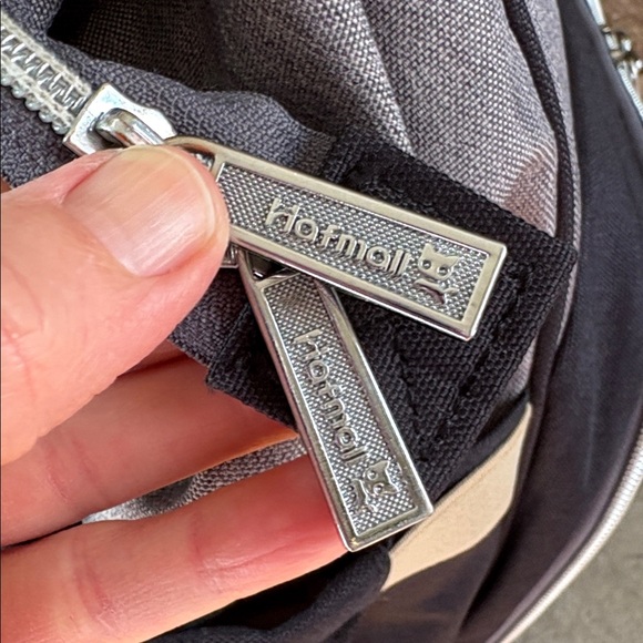 Hafmall black and grey cloth backpack diaper bag - Picture 14 of 15